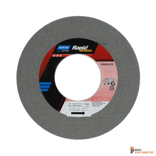 nortonschleifmittel/NORTON_schleifmittel_66261018775 Convolute Wheels Norton-Ser-1000 Long Life-203.2x25.40x76.2_FINE_139386